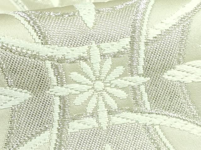  平和屋着物 上 六通柄袋帯 唐織 花菱文 銀糸 kh 5 袋帯 帯