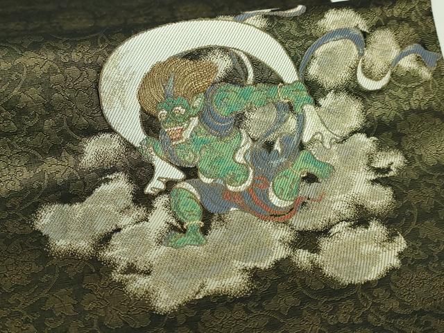 両面 太鼓柄袋帯