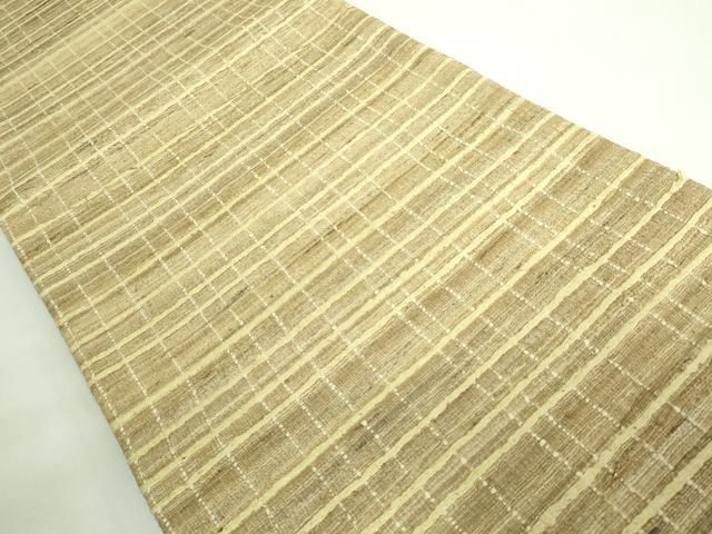 平和屋着物 上 インド アッサム 野蚕糸 手織 ムガシルク 両面 全通柄 京袋帯 kh 5