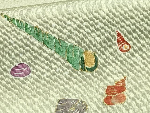 九寸開き名古屋帯 刺繍