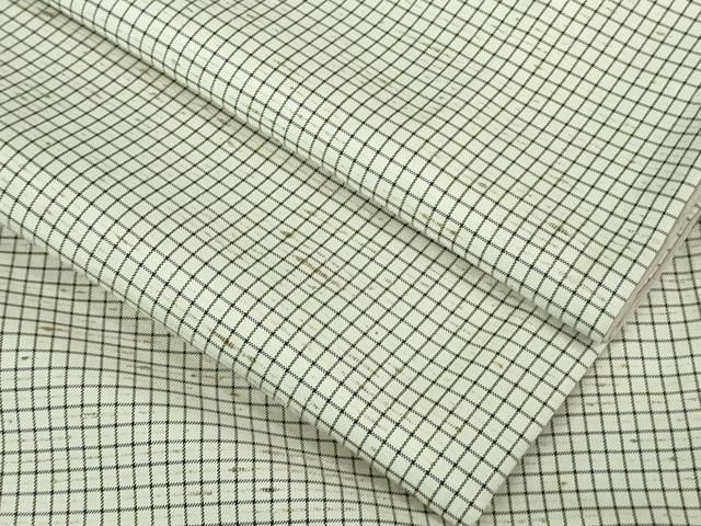 平和屋着物 上 ぜんまい紬 胴抜き仕立て 格子 kh 5