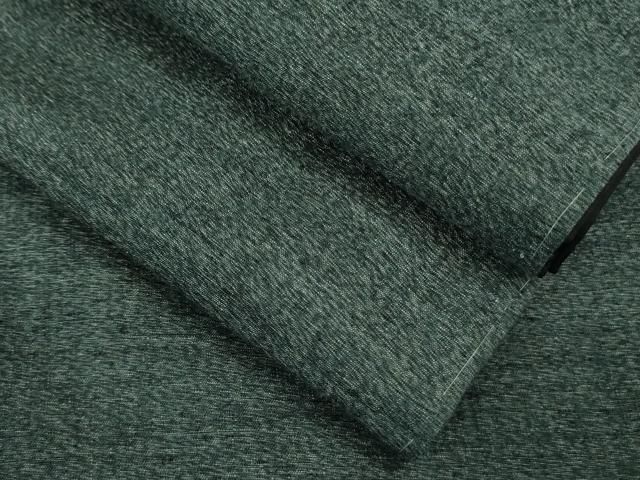 平和屋着物 上 男性 本場結城紬 重要無形文化財 杢 鉄御納戸色 反端付き DZAB1319kh5