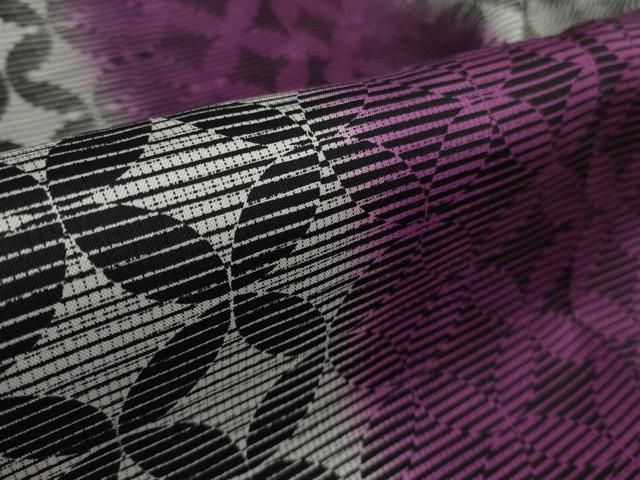  平和屋着物 上 本場染大島紬 七宝間道 kh 5 紬 着物