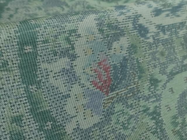  平和屋着物 上 都喜ヱ門 本場大島紬 動物蝶丸文 藤絹織物謹製 kh 5 紬 着物