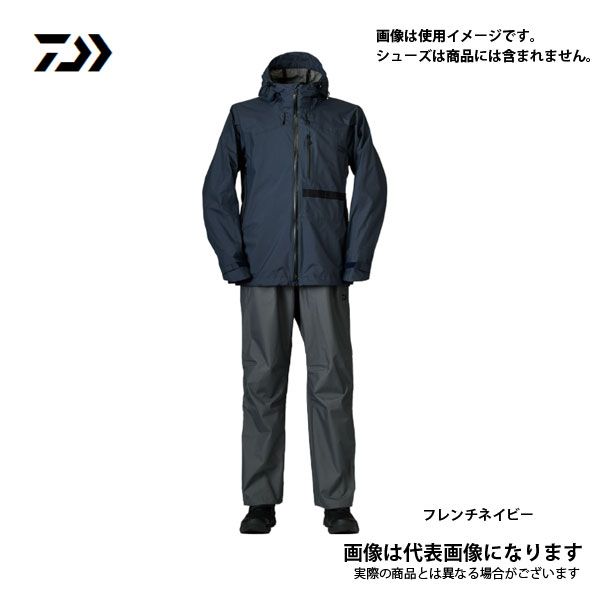 レインマックス レインスーツ 節約 DR-3221A ブラック L ダイワ