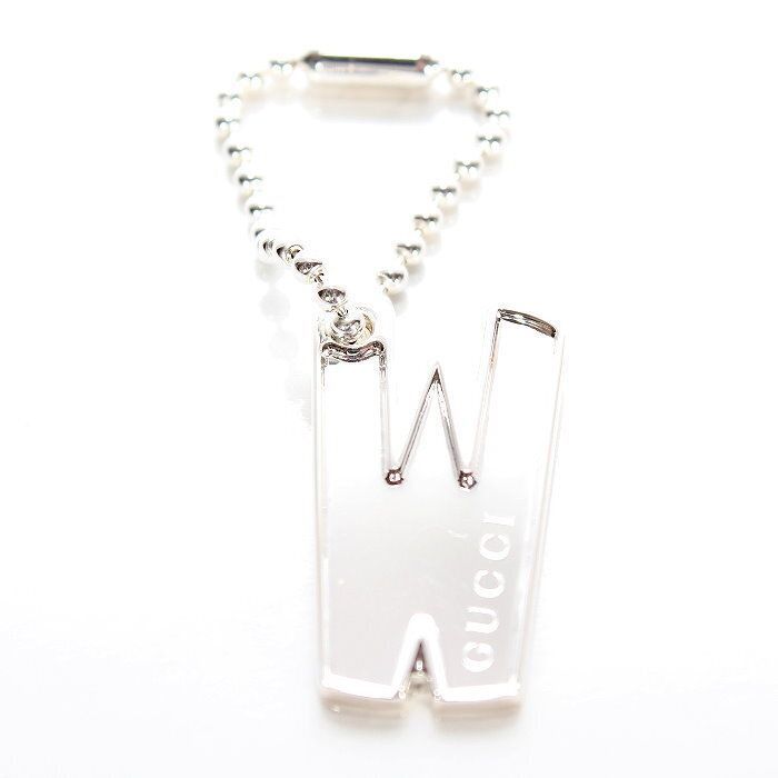 グッチ GUCCI 「W」チャーム ネックレス トップ 818778 J8400 8106