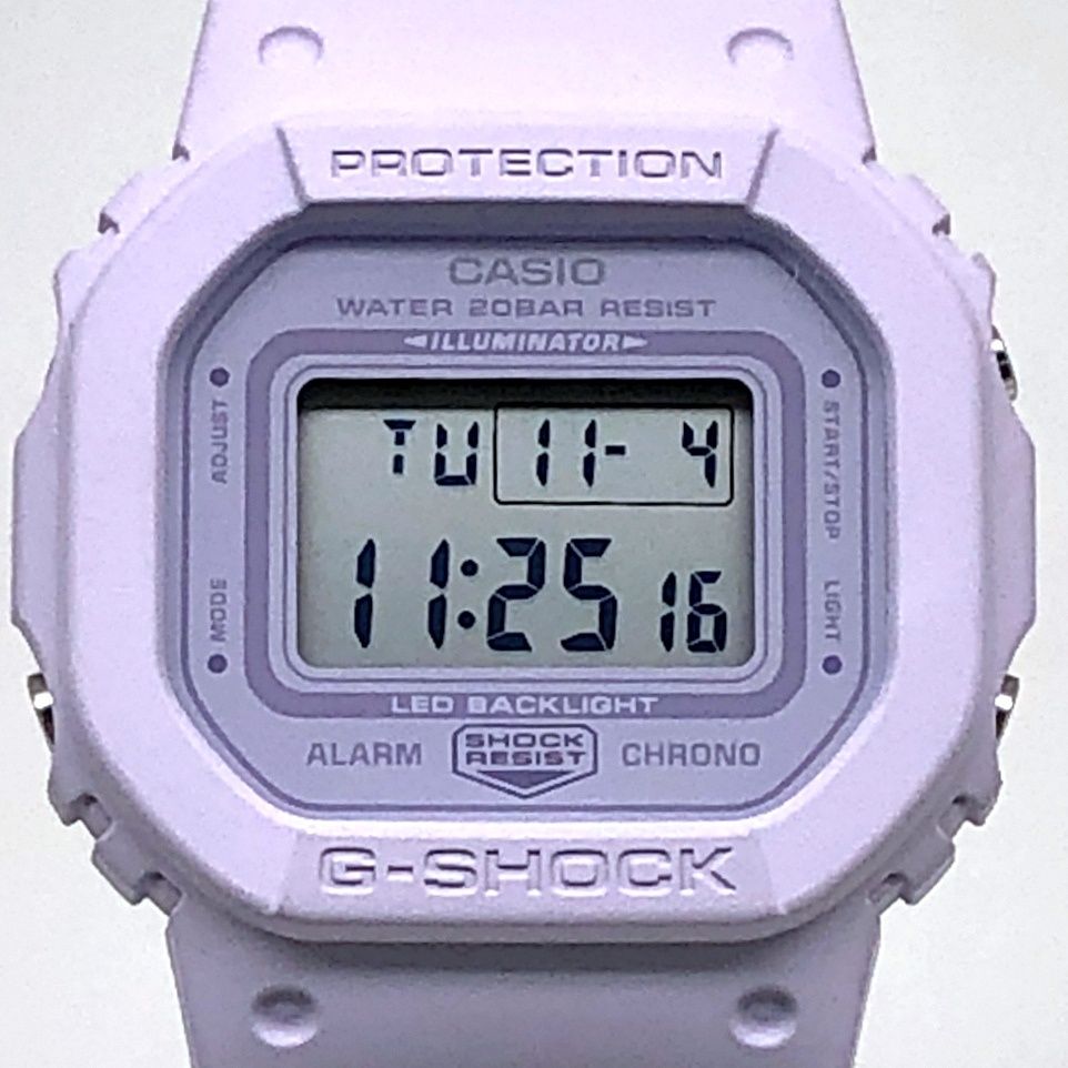 G-SHOCK ジーショック GMD-S5600BA-6 5 小型 薄型化 ミッドサイズモデル LED ワントーン ライトパープル 7月発売