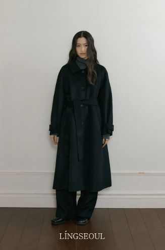 リングソウル ハンドメイド ロングコート ブラック