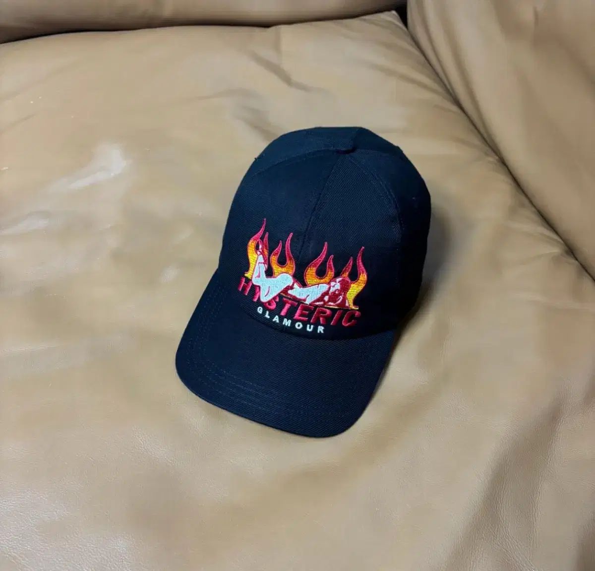 HYSTERIC GLAMOUR ヒステリックグラマー フレイム Girl 6パネル ベースボールキャップ 帽子