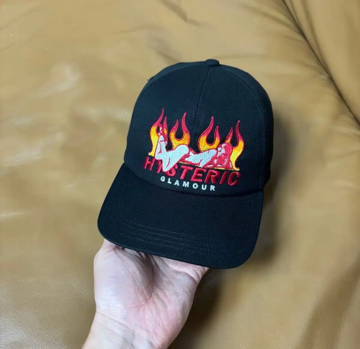 HYSTERIC GLAMOUR ヒステリックグラマー フレイム Girl 6パネル ベースボールキャップ 帽子