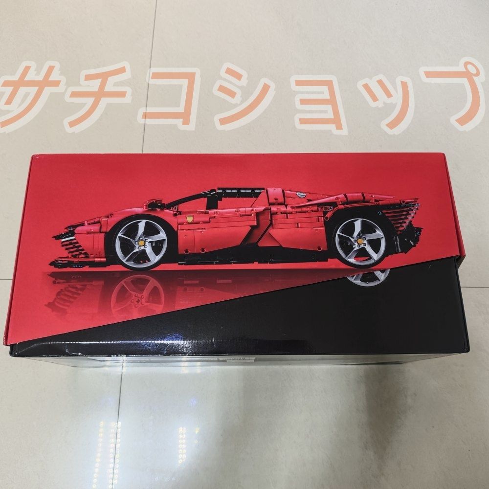 レゴ フェラーリ SP3 3778PCS レースカーモデル ブロック おもちゃ 知育玩具 モデル 子供用 玩具 組み立て