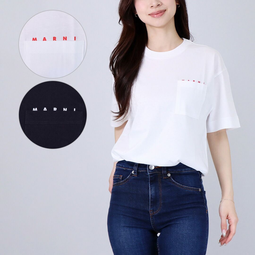 マルニ MARNI キッズ レディース 半袖Tシャツ MT272U M01415 M00RF 14Y M~L相当