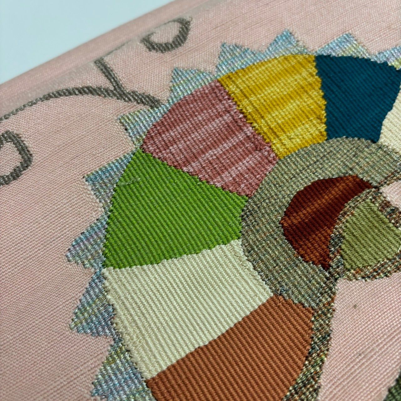 名古屋帯 紬 可愛い花柄 織り出し 八寸 正絹 着物 MA-855 - メルカリ