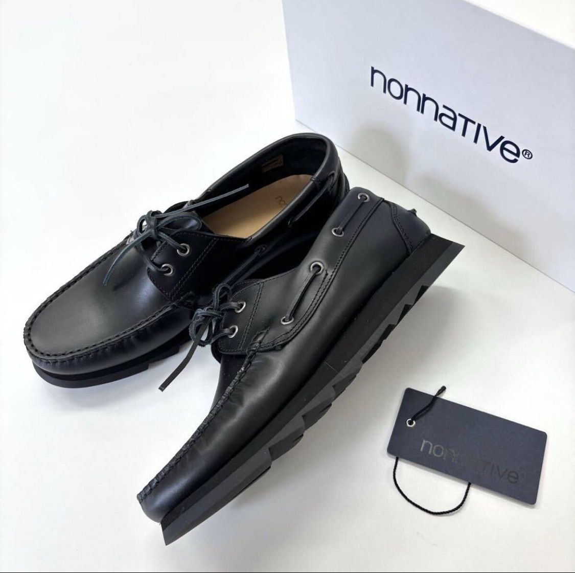 25ss 2025 nonnative ノンネイティブ OFFICER DECK SHOES COW LEATHER オフィサー デッキ シューズ size 43 定価42 680円 708-0200