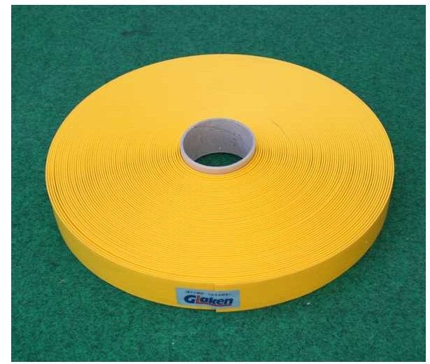 Glaken ブーブーライン ロールタイプ 5cm幅 黄 50m巻 BBL5-50G 釘別売り 駐車場駐 輪場 ラインテープ 駐車場ライン引き