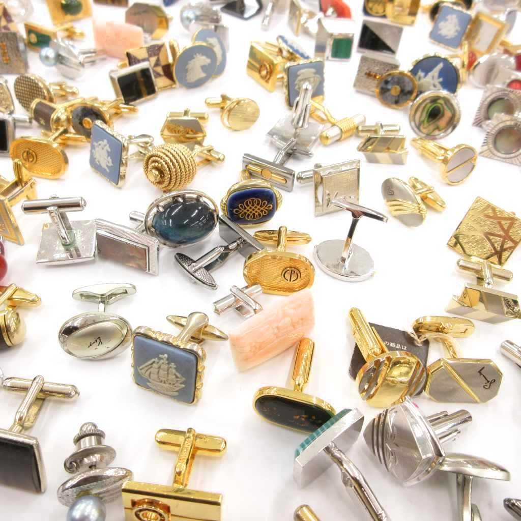 クリスチャンディオール ジバンシィ ウェッジウッド ブランド カフスボタン ネクタイピン タイクリップ タイタック 大量まとめ シルバー ゴールド UO