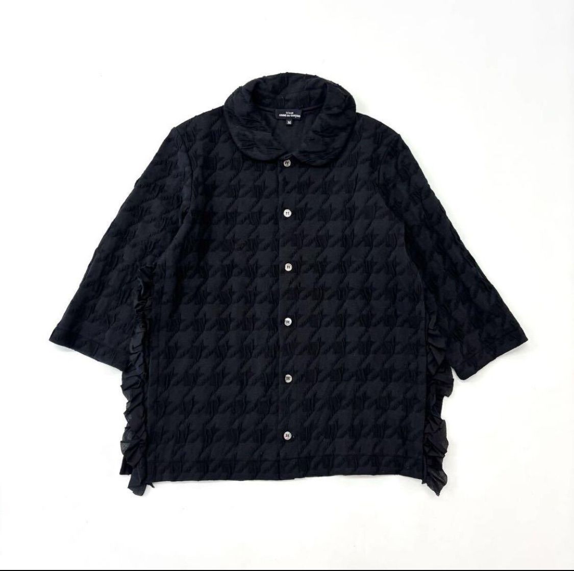 コムコム千鳥柄丸襟ジャケット 20ss 2020 良品 tricot COMME des GARCONS トリコ コム デ ギャルソン