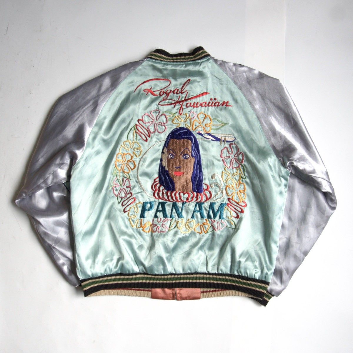 ビッグサイズXL TAILOR TOYO TT10930MB リバーシブル スカジャン XL スーベニア ジャケット 刺繍 サテン テーラー東洋 25110092