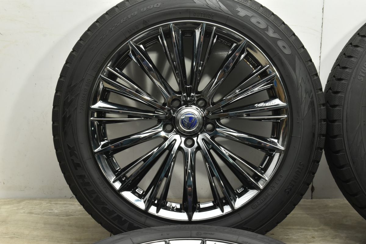  バリ溝 RAYS VERSUS VOUGE 19 in 8 J 35 PCD 114 3 トーヨー ウィンタートランパスTX 225 55 R NX ハリアー RAV 4 CX 5 19インチ タイヤ ホイールセット