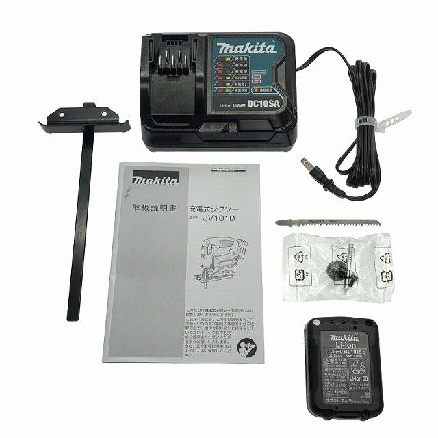  makita マキタ 10.8 V 充電式ジグソー 青 ブルー バッテリー 1.5 Ah 充電器 パーツ ケース117966 ジグソー 切断工具 切断機