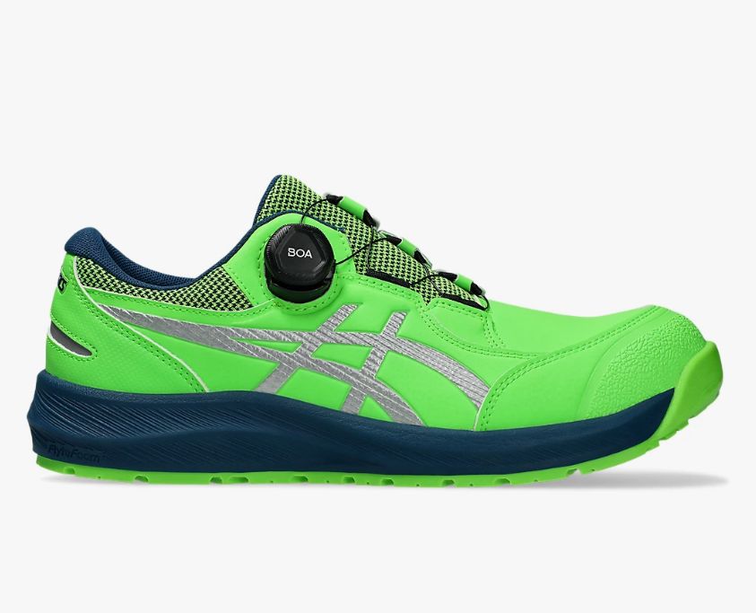 アシックス 安全靴 CP309 BOA LC GREEN GECKO PURE SILVER 26.0cm 26.5cm 27cm 28cm WINJOB