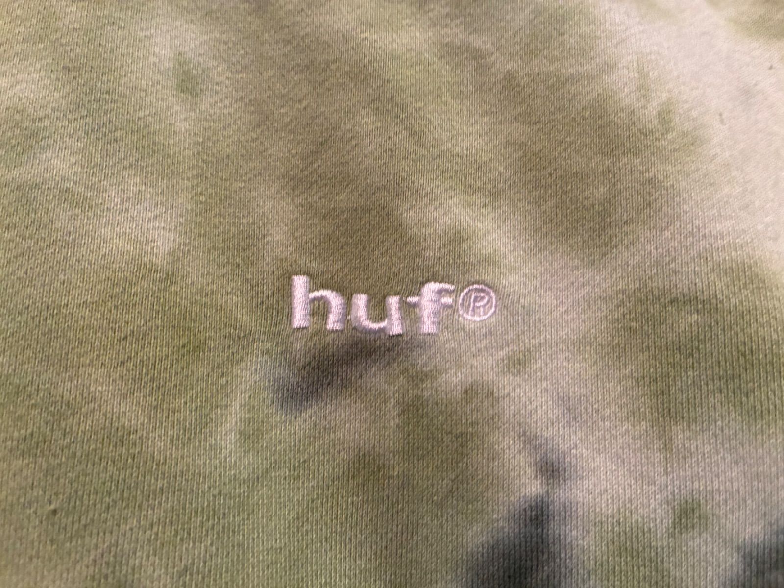 HUF TIE DYE 89 LOGO CREWNECK SWEATSHIRT GREEN Lサイズ