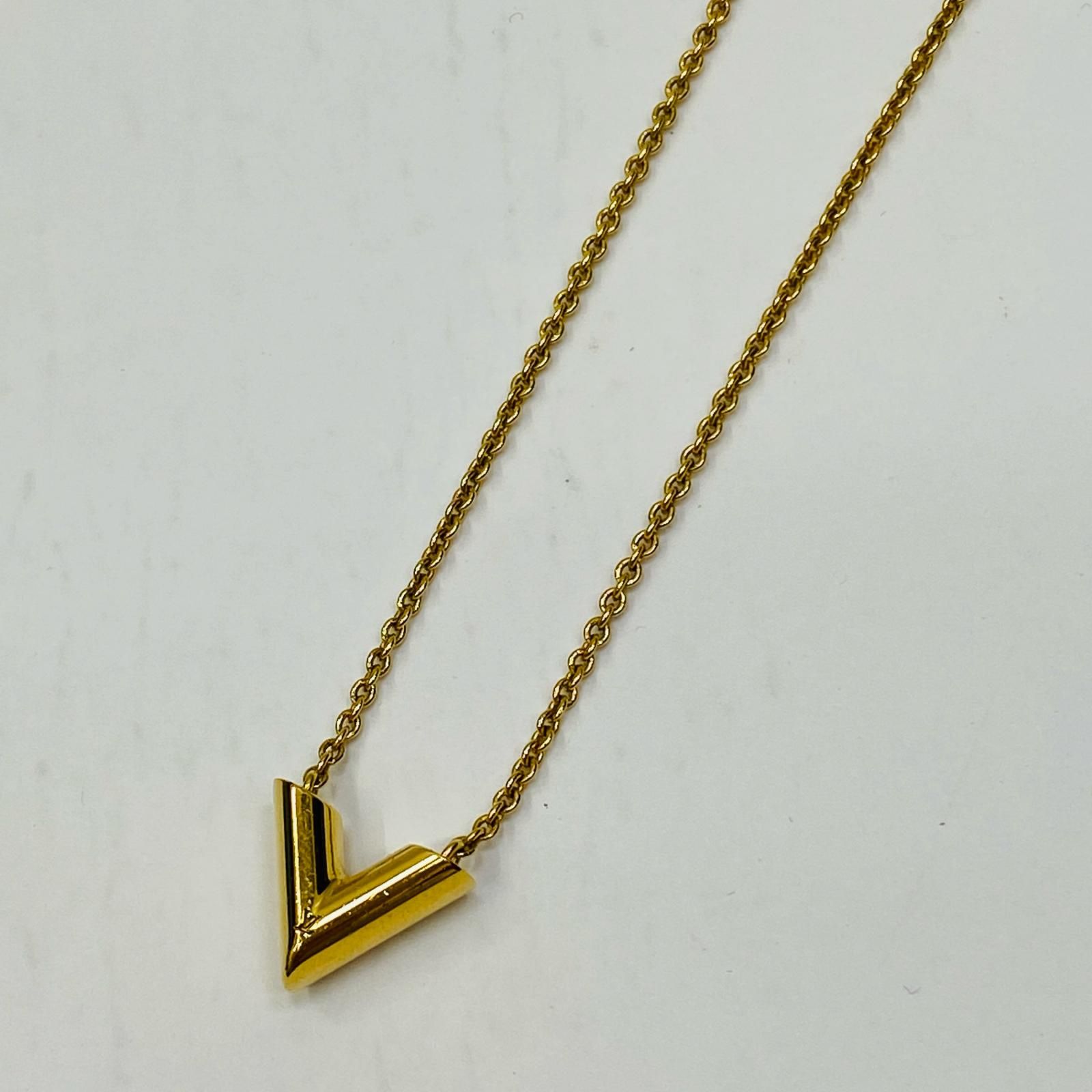 加古川店 LOUIS VUITTON ルイ ヴィトン ネックレス エシェンシャルV M61083 135