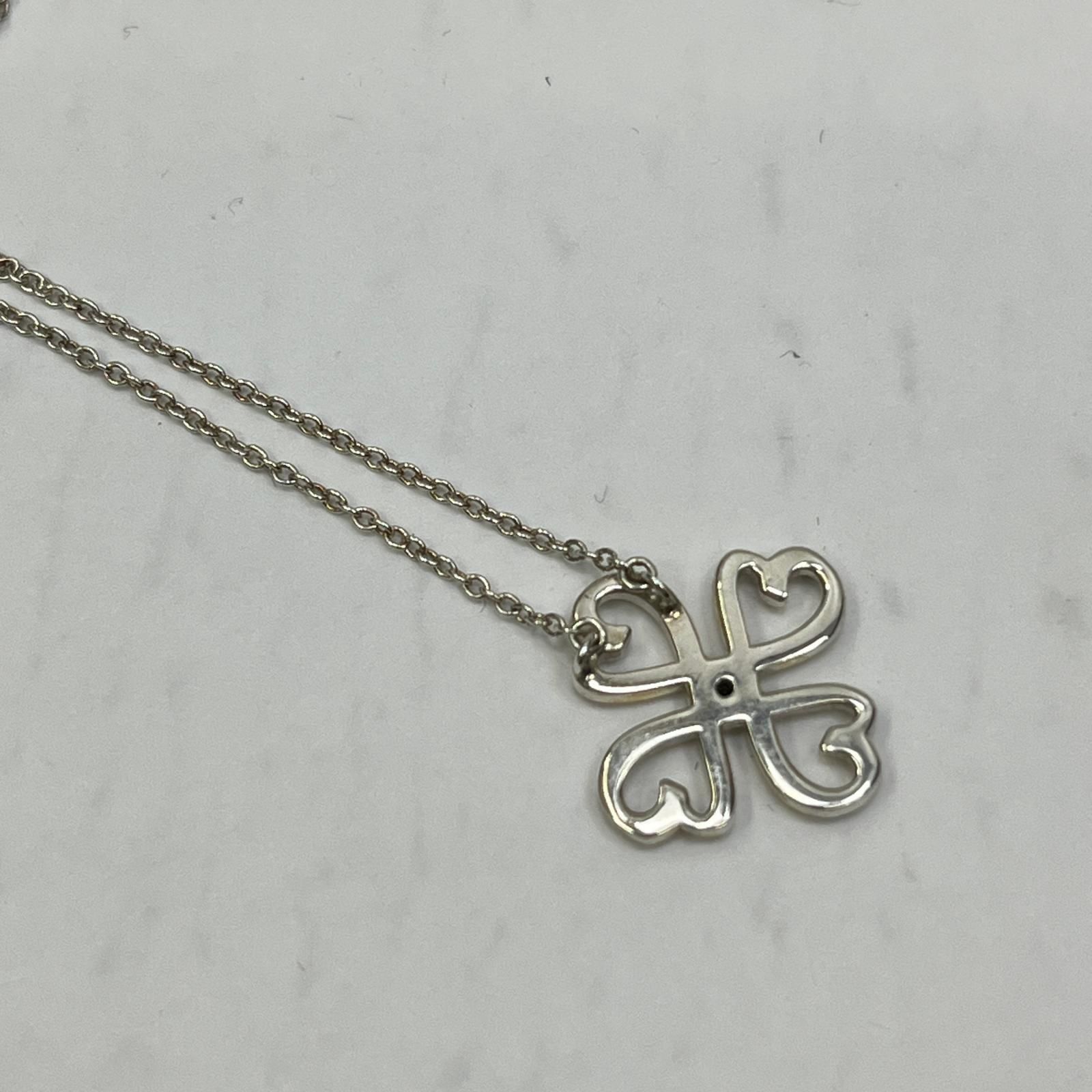 Tiffany-co ティファニー ネックレス ﾗﾋﾞﾝｸﾞﾊｰﾄｸﾛｰﾊﾞｰ 135