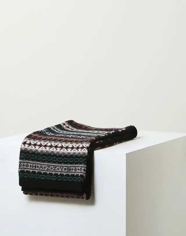 HAZZYS へジス メンズ ウール混 マフラー