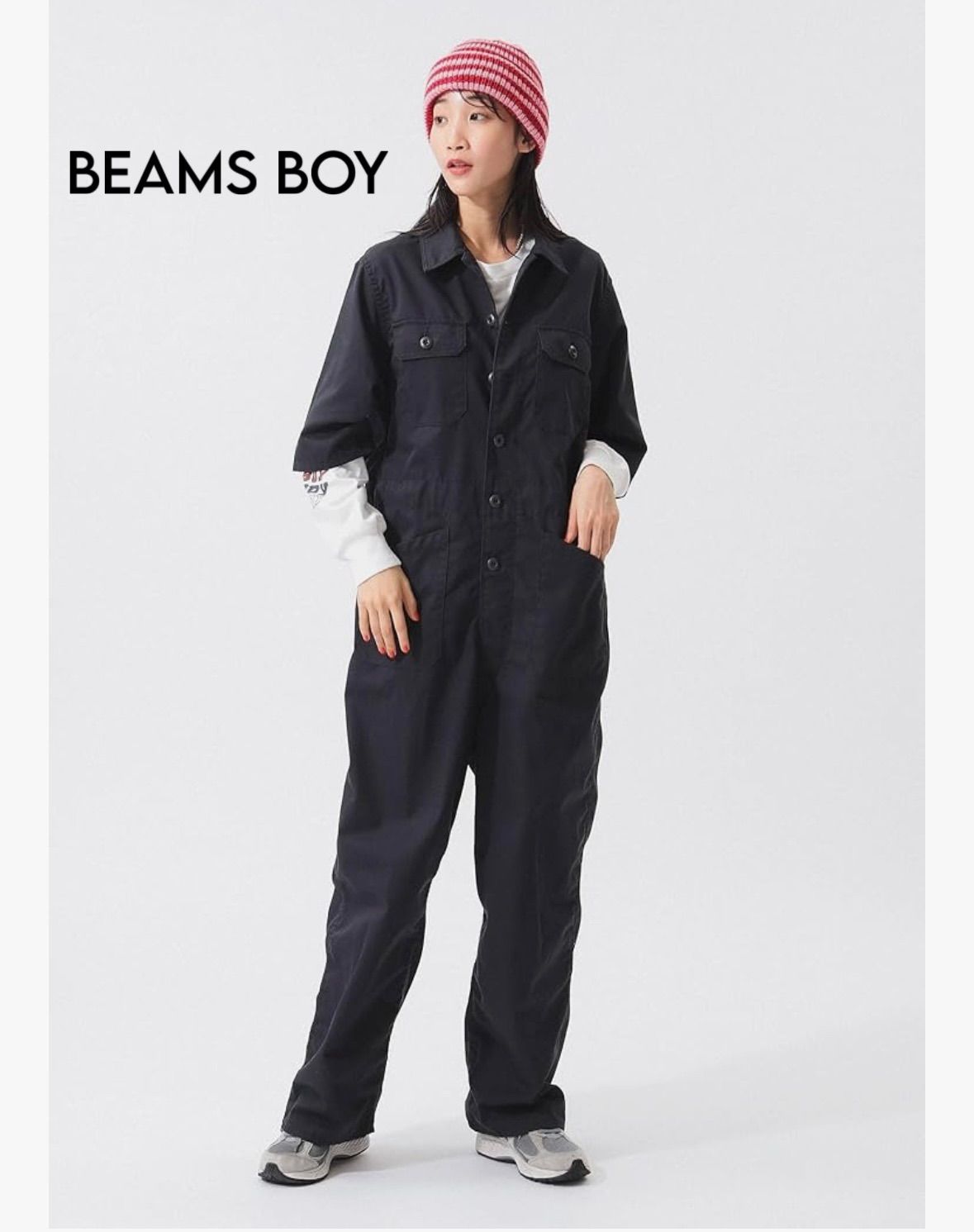 BEAMS BOY フレンチワーク オールインワン