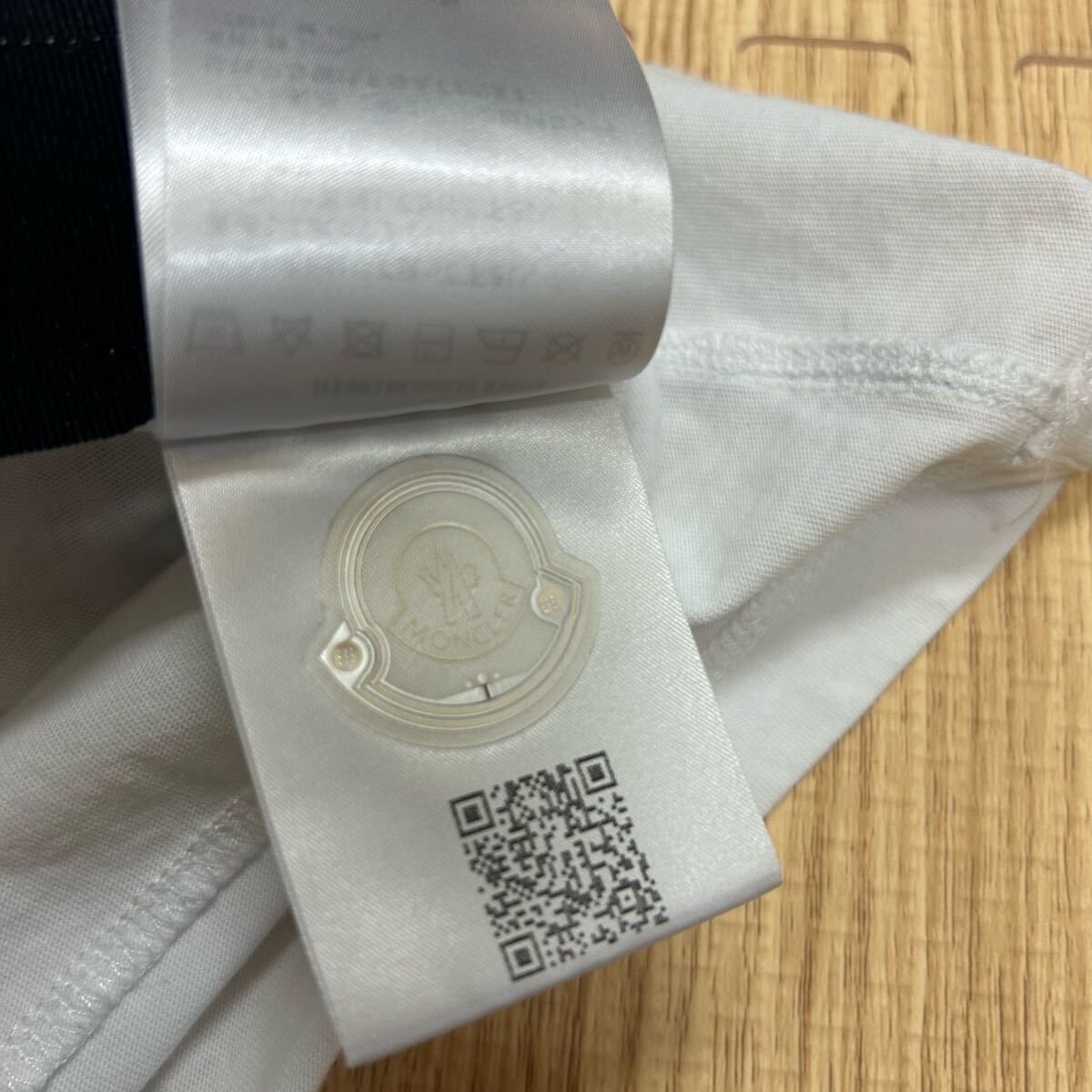  MONCLER モンクレール 半袖Tシャツ 白 L 半袖(Tシャツ) Tシャツ カットソー