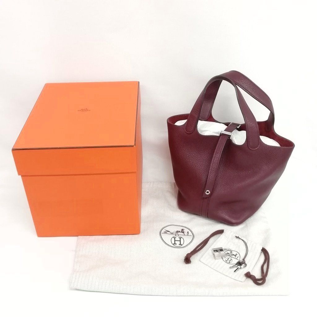 エルメス HERMES ピコタンロック PM A刻印 ハンドバッグ SV金具