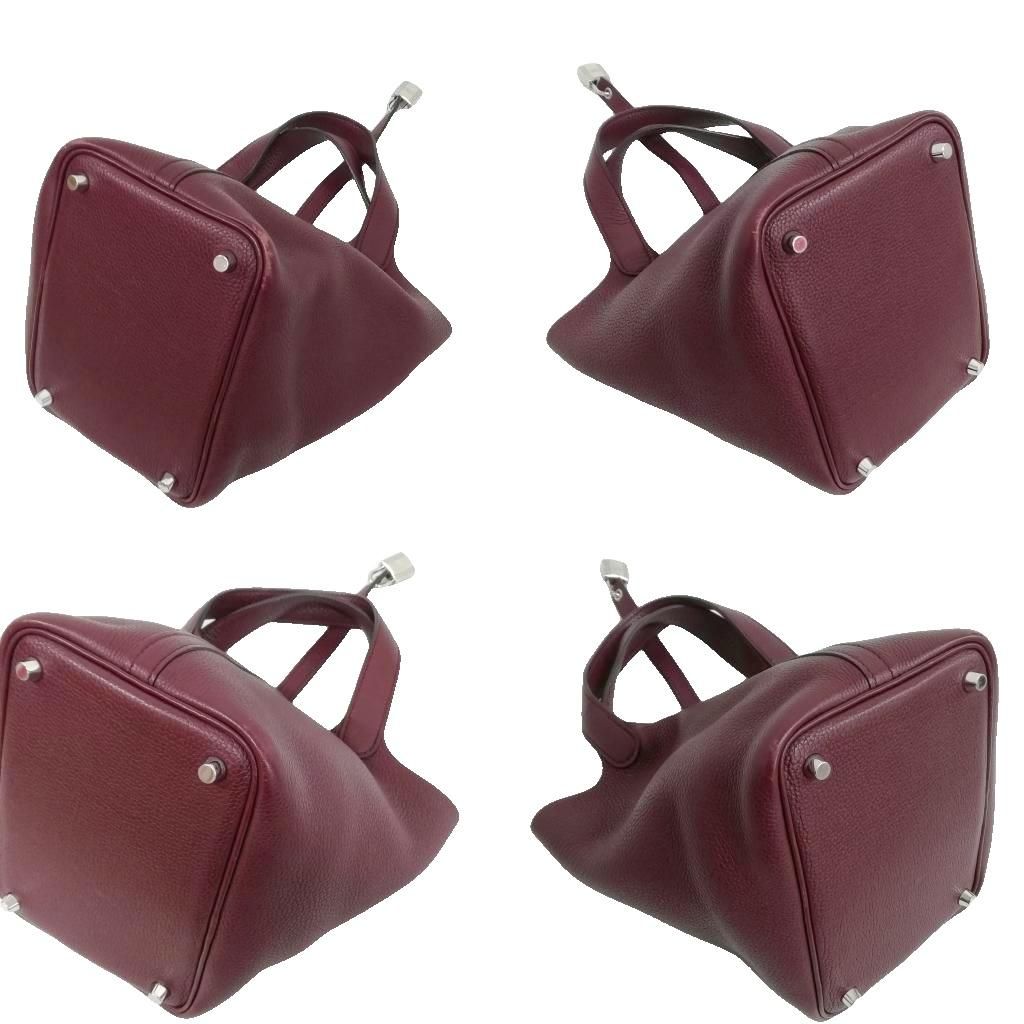 ❤お得なお品❤ピコタンロックPM18 ルージュアッシュ SV エルメス U刻印 エルメス HERMES ピコタンロック PM A刻印 ハンドバッグ SV金具