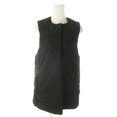 フォルム FORME ダウンベスト 比翼 スリット F 黒 ブラック AO11 GY18