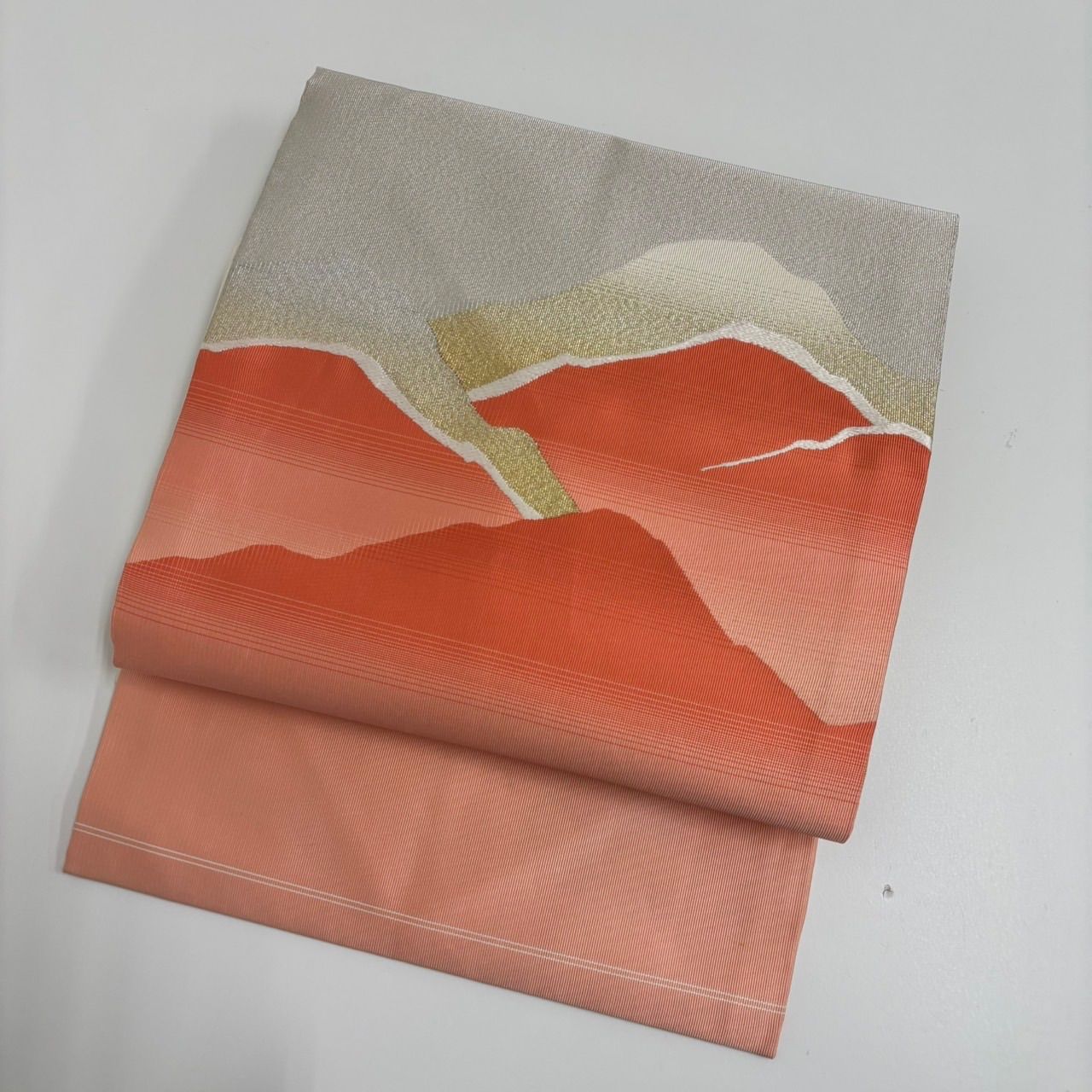 名古屋帯 綴れ 遠山 織り出し 八寸 正絹 着物 MA-861 - メルカリ