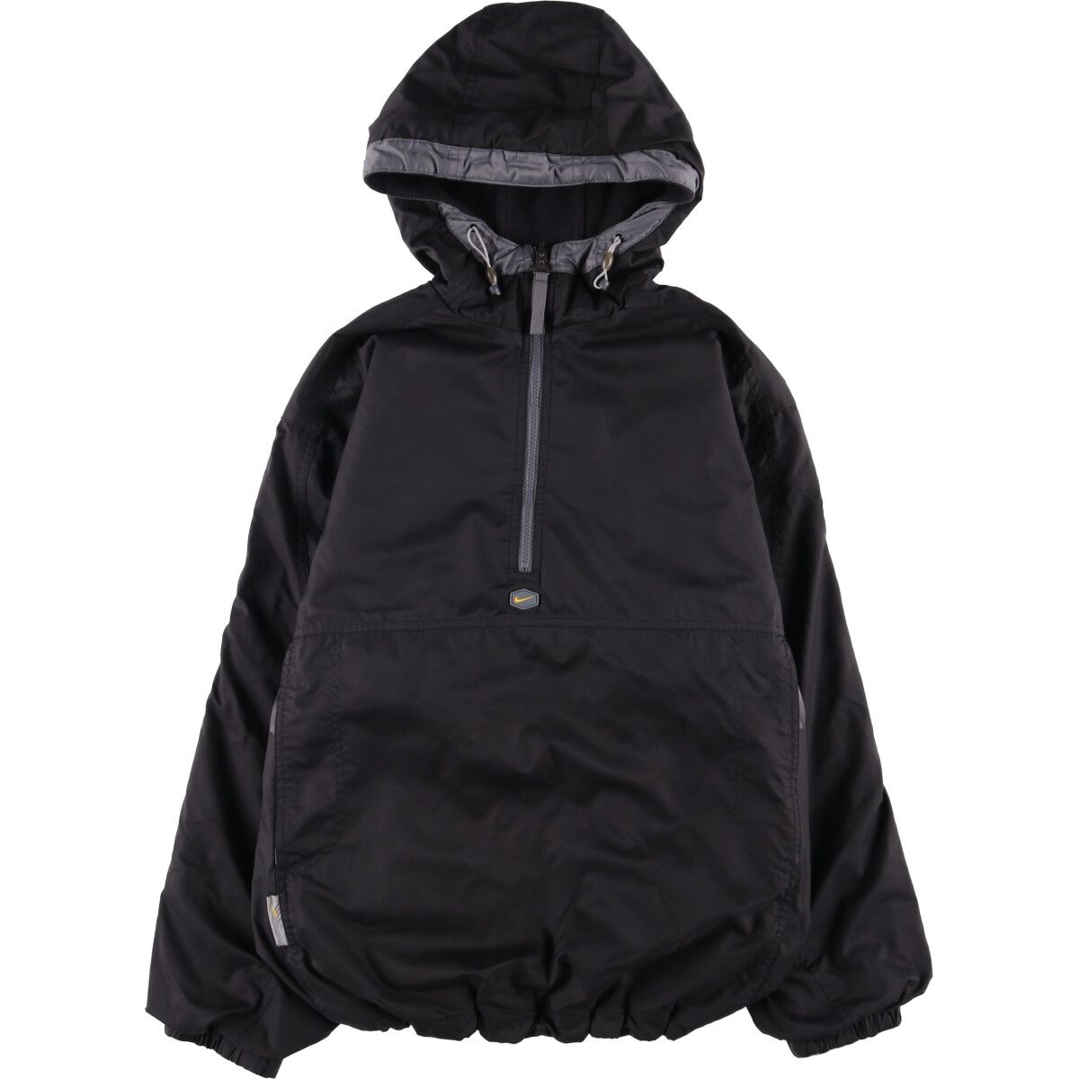 古着 00年代 ナイキ NIKE リバーシブル ハーフジップ フード付き リップストップ ウォームアッププルオーバー メンズM相当 eaa572577