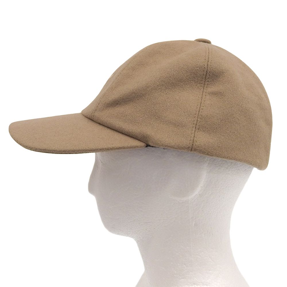 超 エルメス HERMES 商品 セレナ エンブロイダリー Hリフト 刺繍 カシミヤ キャップ キャスケット 58 ベージュ ユニ