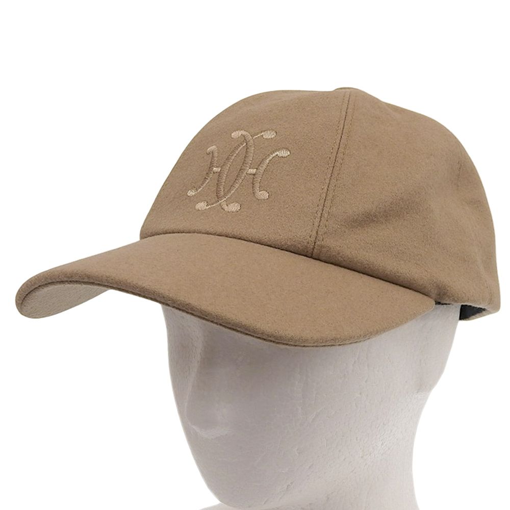 超 エルメス HERMES 商品 セレナ エンブロイダリー Hリフト 刺繍 カシミヤ キャップ キャスケット 58 ベージュ ユニ