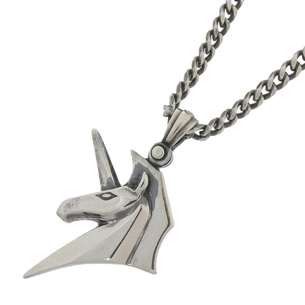 超 プエルタデルソル PUERTA DEL SOL PE 474 ユニコーン ペンダントトップ シルバー950 チェーン シルバー925 ネックレス メンズ