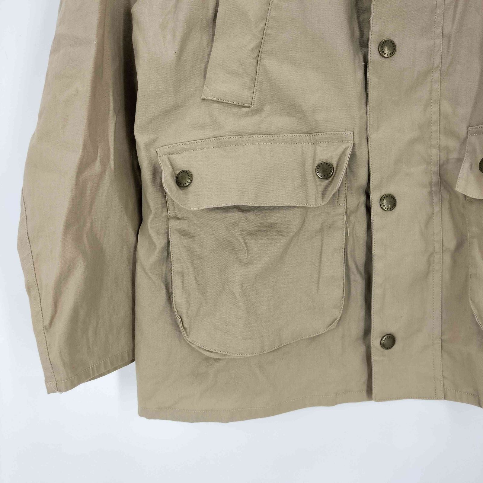 バブアー Barbour コットンリネン サファリジャケット メンズ 10 ODELLYA_COM