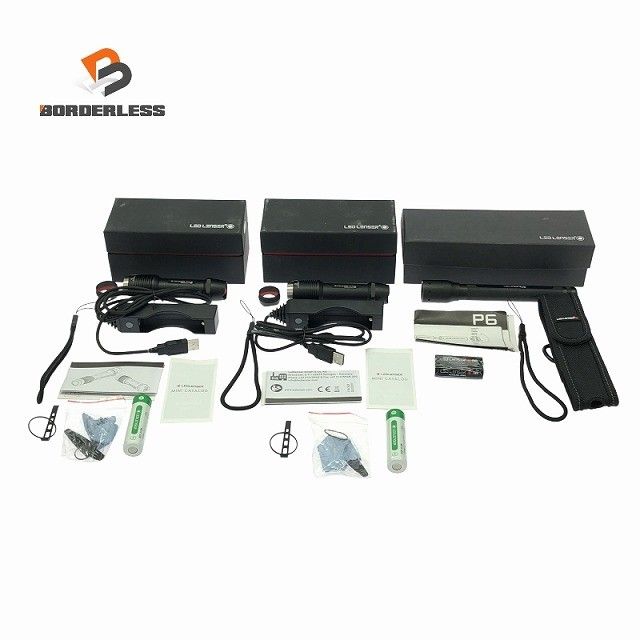 3点セット LEDLENSER レッドレンザー ライト F1R No.8701-R 防水規格IPX8 プロフェッショナル ライト OPT-8406118013