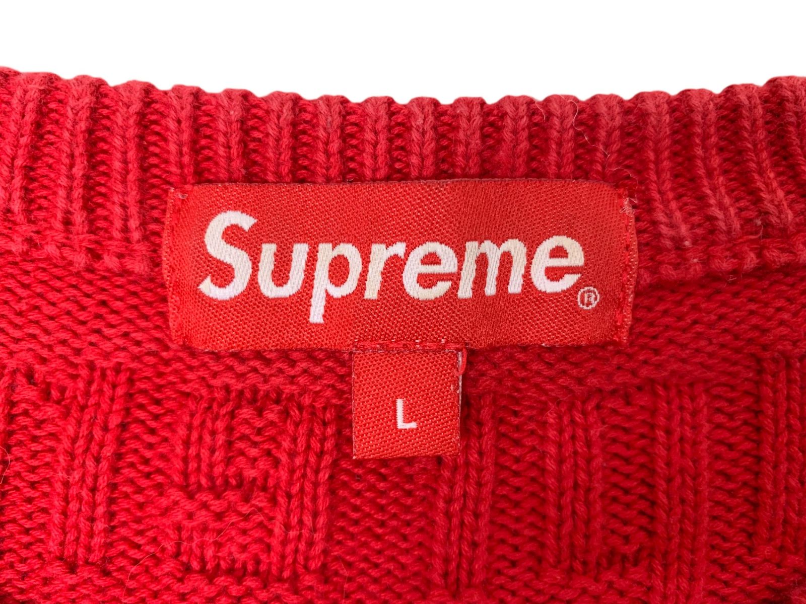 Supreme (シュプリーム) 19AW RAISED LOGO SWEATER レイズドロゴ