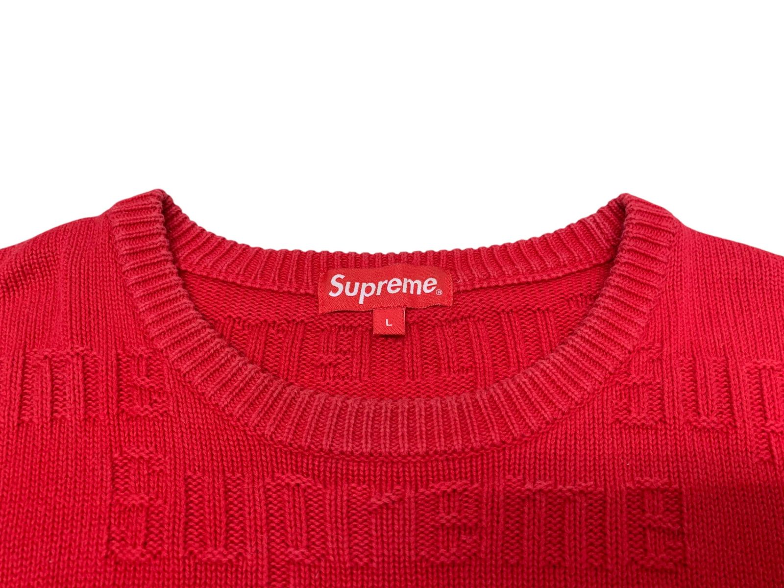 Supreme (シュプリーム) 19AW RAISED LOGO SWEATER レイズドロゴ