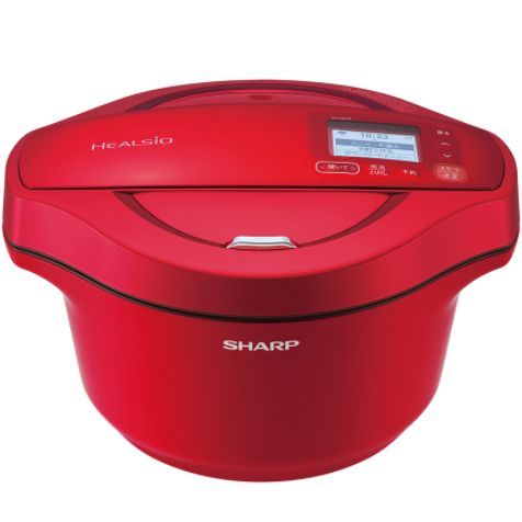 中古品】KN-HW24F-R(レッド系) 水なし自動調理鍋 HEALSIO(ヘルシオ