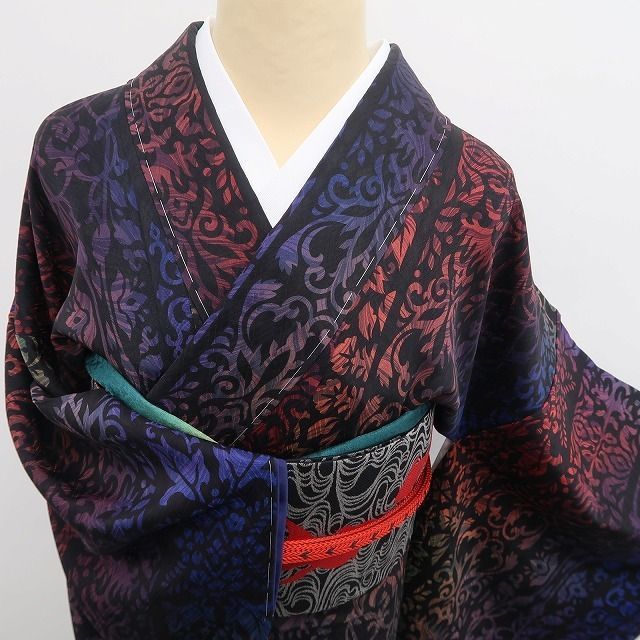 ❁tomihisa❁新品 着物 正絹“夢の続きに夢を見る創作小紋の花語り