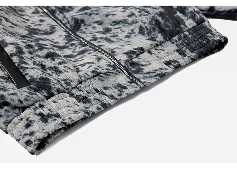 ブラックレオパード ジップアップ