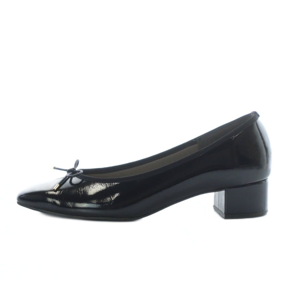 ルタロン Le Talon 3.5cmスクエアバレエパンプス チャンキーヒール