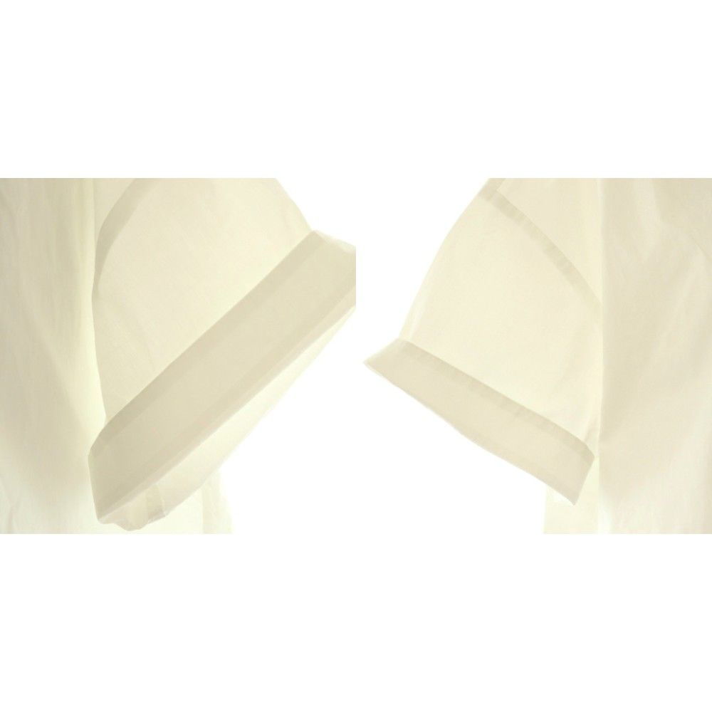 ヨリ yori スカラップ刺繍サマーシャツ 36 オフホワイト /DO