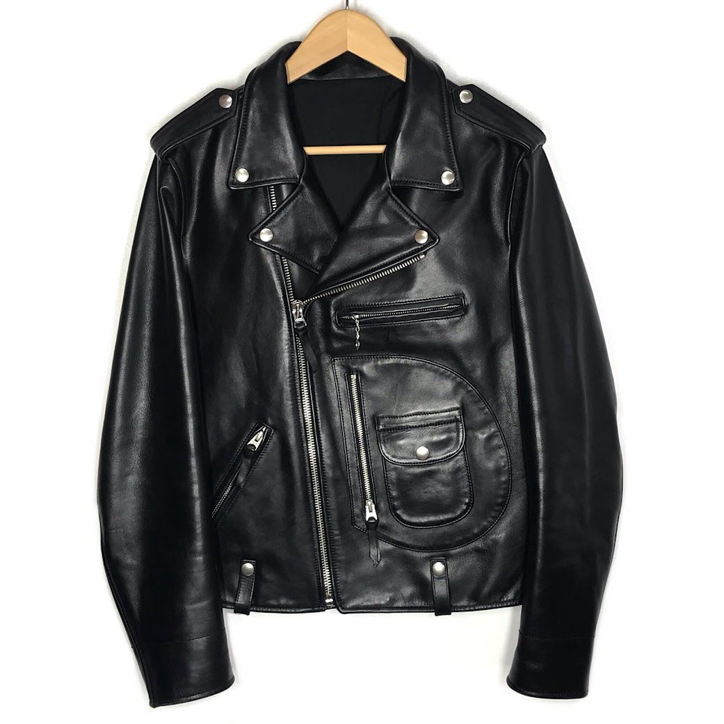 倉吉店 STARKE HAUT｜スタークハウツ ダブルライダース レザージャケット レザー ブラック サイズ L 93