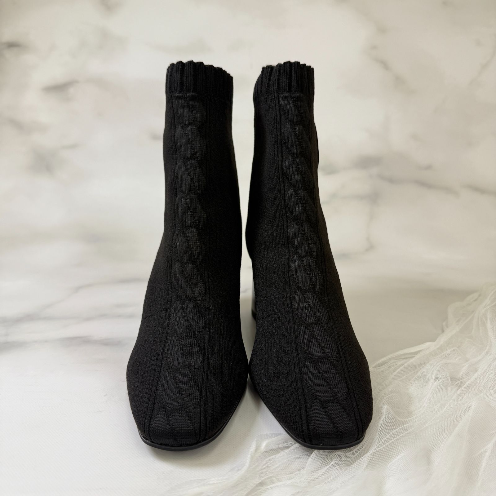 HERMES ブラック ヴォルヴェール ニットショートブーツ 39サイズ Hermèsヴォルヴェール正直レビュー（ニットブーツ） | 今日もスカーフ